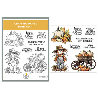 Halloween Transparent Silicone Stamp Set, Coded Designs