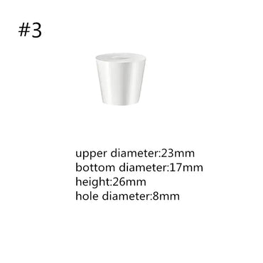 Food-Grade Silicone Tapered Stopper with Hole for Fermentation Airlock Valve Home Beer Brewing
