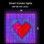 RGB LED Curtain Fairy Lights – USB App & Remote Control, Music Sync, DIY Patterns, Programmable Text (1×1m / 2×2m / 3×3m | 3.3×3.3ft / 6.6×6.6ft / 9.8×9.8ft)