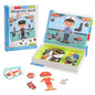 Kids Intelligent 3D Jigsaw Toys Magnetic Puzzle Book Brain Training Games Educational Montessori Toys for Kids Gifts Xmas Toys