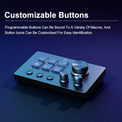 Programmable Desktop Macro Pad Mini Keyboard USB Wired Customizable Controller for PC & Laptop