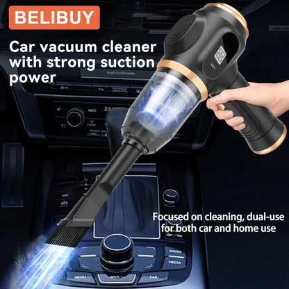 BELIBUY USB-Rechargeable Handheld Vacuum with HEPA Filter