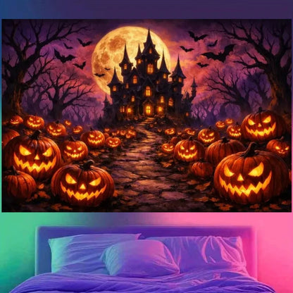 Halloween Photography Backdrop, Printed Vinyl