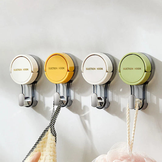 Strong Suction Cup Hook – No-Drill Traceless Adhesive Wall Hook for Bathroom, Kitchen, Door (1-Pack)
