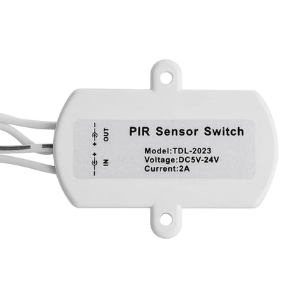 2A DC 5‑24V PIR Infrared Motion Sensor Detector Automatic Switch LED Strip USB Interface