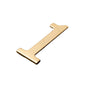 Golden Metal Door Number with Backing Adhesive 7*4cm House Number Apartment Door Number for Outdoor Hotel Home Mailbox Label