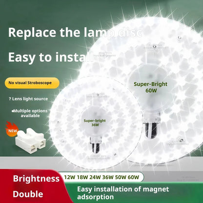 Round LED Panel Ceiling Light 12W–60W AC 220–240V Circular Flush Mount Lamp