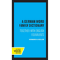 A German Word Family Dictionary: Together with English Equivalents - Paperback