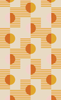 Summer Suns Wallpaper, yellow and orange