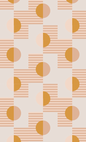 Summer Suns Wallpaper, blush and mustard