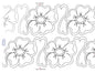 1400 Flowers and Hearts Pantograph