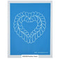 30330 Feather Heart Stencil 6.5" x 7"