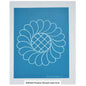 30364 Wreath with Grid Center Stencil 7 1/2"