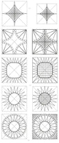 279 Heart and Pineapple Blocks A Pantograph by Linda V. Taylor