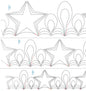 281 Star Borders Pantograph by Linda V. Taylor