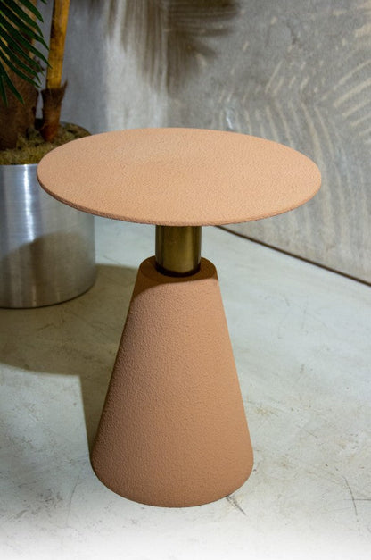 Microcement Textured  Minimal Side Table Set