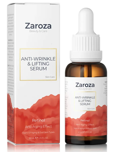 Zaroza Retinol Serum 30ml | Anti-Wrinkle, Lifting & Brightening Care with Niacinamide & D-Panthenol