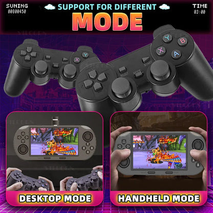 4.5-Inch Portable Retro Handheld Game Console — 854x480 Screen, Multi-Emulator PS1 Support, MP3 & Video, Two-Player Ready