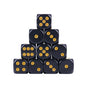 10-Piece Acrylic D6 Dice Set 16mm (0.63 in) – Carved Six-Sided Game Dice for RPG, Dungeons & Dragons & Board Games