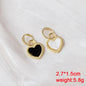 White Flower & Butterfly Dangle Earrings – Acrylic Pearl Heart Jewelry