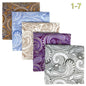 5-Pack Men's Microfiber Pocket Squares 12.6 in (32 cm) - Jacquard Woven Wedding & Formal Handkerchiefs, Assorted Patterns