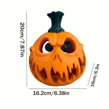 Halloween Resin Pumpkin Ornament, Hollow Design
