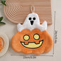 Pumpkin Halloween Hand Towel Super Absorbent Coral Velvet Handkerchief with Hanging Loop