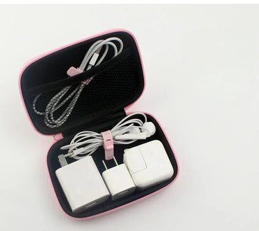Kawaii Cartoon Cat Cable Organizer Pouch Travel Charger & Jewelry Storage Bag