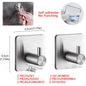 Self-Adhesive Stainless Steel Toilet Paper Holder — No-Drill Wall Mount Tissue & Towel Dispenser (Holds up to 30 cm / 11.8 in)