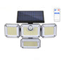 4-Head Outdoor Solar Motion Sensor Light – 122 LED Floodlight, 3000 Lumens, 270° Wide-Angle IP65 Waterproof Security Lamp