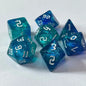 7-Piece Acrylic Polyhedral Dice Set for DnD & Tabletop RPG — d4 d6 d8 d10 d10 d12 d20