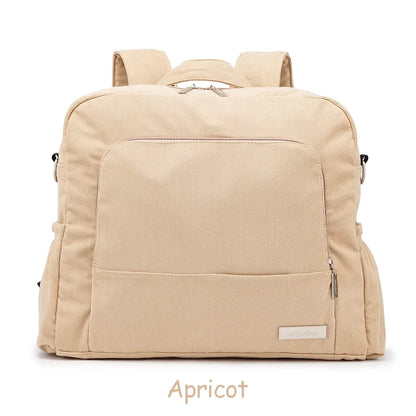 Large Corduroy Diaper Backpack for Mom – Spacious Baby Changing Bag with Multiple Pockets