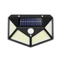 100-LED Solar Wall Light with PIR Motion Sensor - Outdoor Solar Powered Garden & Pathway Lamp