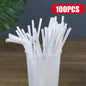 50-1000Pcs Multicolor Drinking Straws – Milk Tea & Party Supplies