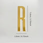 Golden Self Adhesive House Number Metal English Alphabet Letters for Apartment Room Door Plate Table Mailbox Number Stickers 7cm