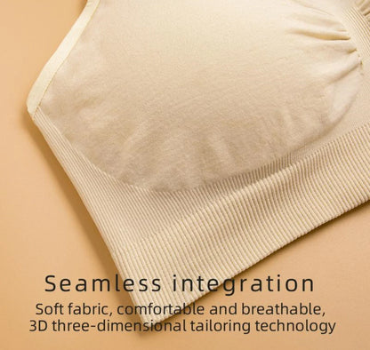 3-Pack Seamless Maternity Nursing Bras – Wireless Breathable Nursing Bra with Removable Pads & Front/Back Closure