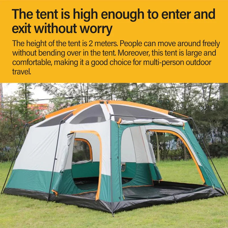 Camping Family Tent 6-8 Persons Ultralight Waterproof Automatic Two