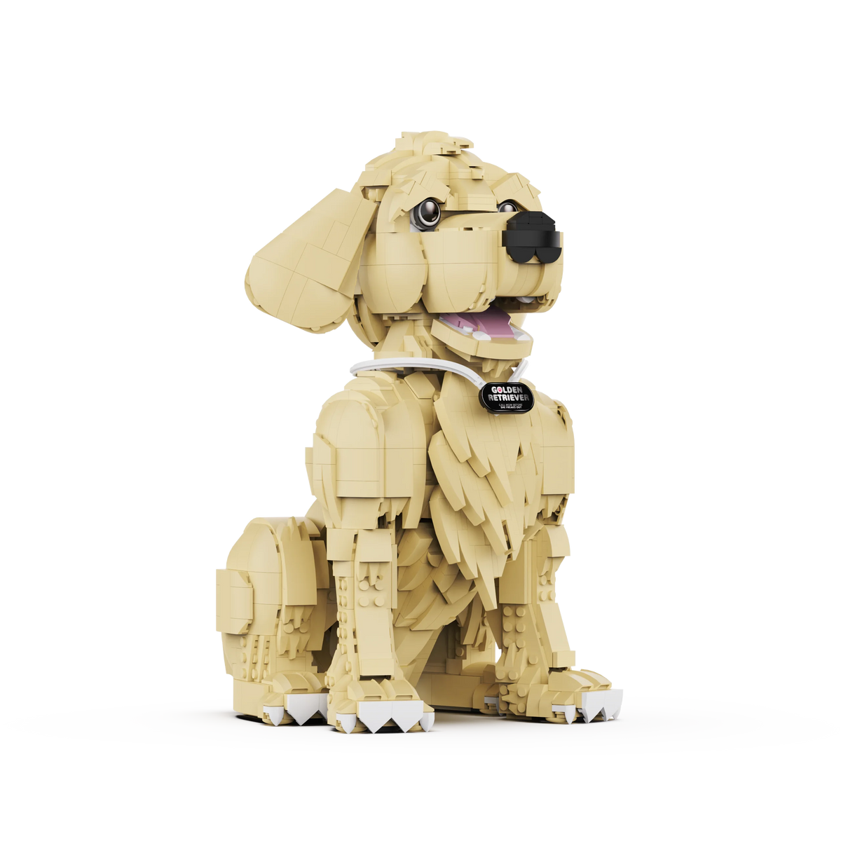 1754-Piece Golden Retriever Building Block Model
