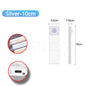 USB Rechargeable LED Motion Sensor Bar Light — Dimmable 3-Color Under-Cabinet Night Light, 10/20/30/40/50 cm (4–20 in)