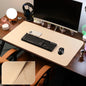 Large PU Leather Desk Pad Non-Slip Stitched Edge Office Mouse Pad and Desk Blotter