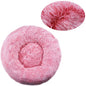 Round Plush Pet Bed, Washable Cozy Dog & Cat Sofa, Winter Warm, Multiple Sizes 16–35 in (40–90 cm)