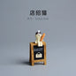 Cute Cat Bread Toast Model Toys Miniature Photography Props Figurines Gift Desktop Ornaments Figurine Decoration Crafts