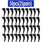 100-Pack Silicone Anti-Slip Eyeglass Ear Hooks Temple Tips – 33 x 10 mm (1.3 x 0.39 in)