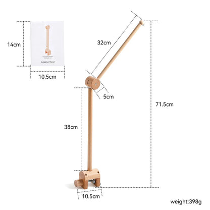 Baby Wooden Bed Bell Bracket Mobile Holder