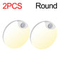 USB Rechargeable Motion Sensor Night Light – Warm/Cool LED with Magnetic Mount for Bedroom Hallway Closet Stairs