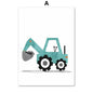 Modern Nordic Style Canvas Print Painting Poster Cartoon Car Letter Number Children Wall Picture Art Studio Kids Room Home Decor