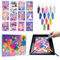 Sand Art Kit DIY Sand Painting Craft 14 Color 12 Princess Sand Painting Cards Montessori Toys Educational Toys for Kids Gifts