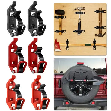 2-4PCS Tool Fixing Bracket Wall Mounting Bracket Shovel Ax Quick Release Clamp Shovel Bracket Car RV Boat Home Accessories
