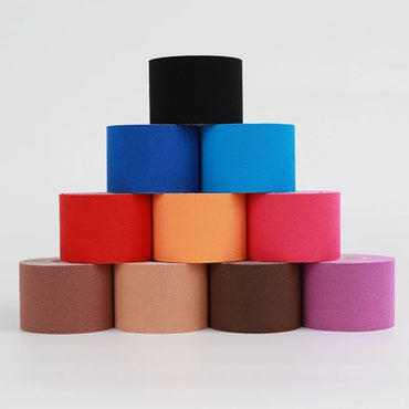 Kinesio Tape Elastic Sports Kinesiology Tape for Muscle & Knee Pain Relief - Athletic Recovery 2.5/5/7.5/10 cm (1/2/3/4 in)