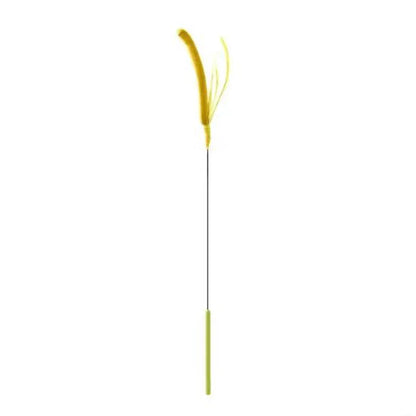 Interactive Feather Teaser Wand for Cats — Flexible Wire Durable Feather Toy